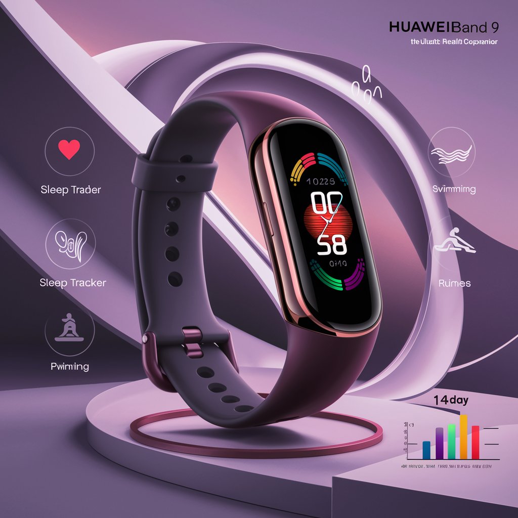 Introducing Huawei Band 9: The Ultimate Health Companion with AMOLED Display and 14-Day Battery Life